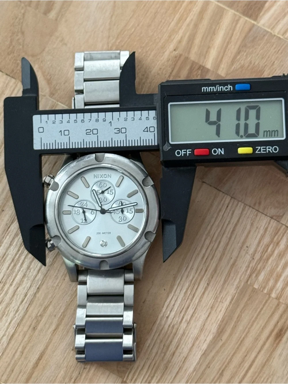 Nixon High Maintenance The Camden Chrono Chronograph Watch Stainless Bracelet